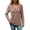 Pink, variant on EDFBUYKRS Long Sleeve Shirts for Women Fall V Neck Knit Blouses Dressy Casual Tunic Tops Ladies Work Clothes S