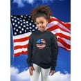 thumbnail image 2 of Patriotic Sunflower Usa Hoodie Juniors -Image by Shutterstock,  Small, 2 of 4