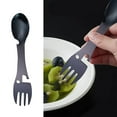 thumbnail image 1 of Three In One Stainless Steel Multifunctional Fork Spoon Can Opener Outdoor Portable Kitchen Utensils Small Dining Table Set for 4 Modern round round Dining Set Kitchen Place Mats River Plate Mate Set, 1 of 4