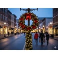 thumbnail image 4 of 30" Northern Spruce Artificial Christmas Wreath with 300 Lifelike Tips, Holiday Greenery Decoration, 4 of 5