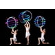 thumbnail image 2 of Aro LED de 36 pulgadas, Willway, 28 colores estroboscópicos y cambiantes, aros de baile LED para niños y adultos, plegable Xemadio LRWJ313-2, 2 of 5