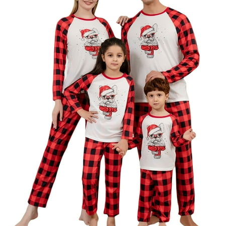 

Christmas Family Pajamas Matching Sets Soft Pajamas Sleepwear Pjs Christmas Matching Jammies Holiday Xmas Loungewear Set