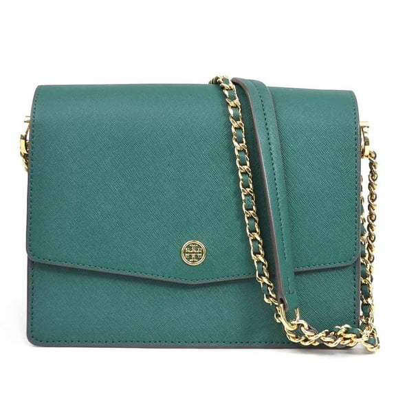 Pre-Owned Tory Burch Women's Green Leather Shoulder Bag 56436a (Good)