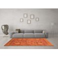 thumbnail image 3 of Ahgly Company Indoor Rectangle Abstract Orange Modern Area Rugs, 4' x 6', 3 of 4