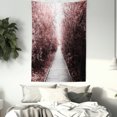 thumbnail image 3 of City Park Trees Tapestry, Mysterious Magical Forest Exotic Nature Artistic Misty Woodland, Wall Hanging for Bedroom Living Room Dorm Decor, 40W X 60L Inches, Pale Pink Pale Grey, by Ambesonne, 3 of 5