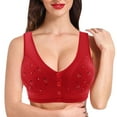 thumbnail image 2 of Sngxgn Women's Underwire Bra, Convertible Underwire T-shirt Bra(Red,36), 2 of 5