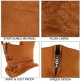 thumbnail image 3 of Muryobao Felmale Women Balaclava Beanie Fleece Hood Cycling Ski Thermal Face Cover Hat Winter Warm Cap Scarf for Cold Weather Brown, 3 of 6
