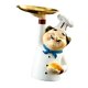 thumbnail image 5 of Bandeja decorativa con figura de chef para servir, centro de mesa, regalo de inauguración de casa, artesanía de resina, almacenamiento para, 5 of 9
