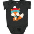 thumbnail image 3 of Inktastic Winter Fox, Cute Fox, Fox with Hat, Fox with Scarf Boys or Girls Baby Bodysuit, 3 of 5