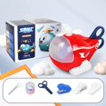 RXMEKW Multifunctional Creatives Cartoons Airplane Toy Set Stationery