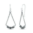 thumbnail image 5 of LeCalla 925 Sterling Silver Antique Balinese Fishhook Tear Drop Earrings Jewelry for Women and Teen 36MM, 5 of 8