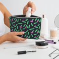 thumbnail image 6 of Toiletry Bag, Colorful Paint brushstrokes Leather Waterproof Travel Makeup Cosmetic Bag Organizer, Large Capacity Toiletry Bag for Travel Size Toiletries, Skin Care Bag for Women, 6 of 8