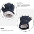 thumbnail image 4 of Bearachild 1 par de manoplas para niños, funda para los dedos de invierno, cubiertas para los dedos forradas, cómoda manopla para niños, manopla para Suministros térmicos azul marino Bearachild HA060203-03B, 4 of 6