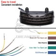 thumbnail image 4 of Tri-Bar LED Rear Tail Brake Fender Tip Light For Harley Street Glide FLHX 2014-2023 (Smoked), 4 of 6