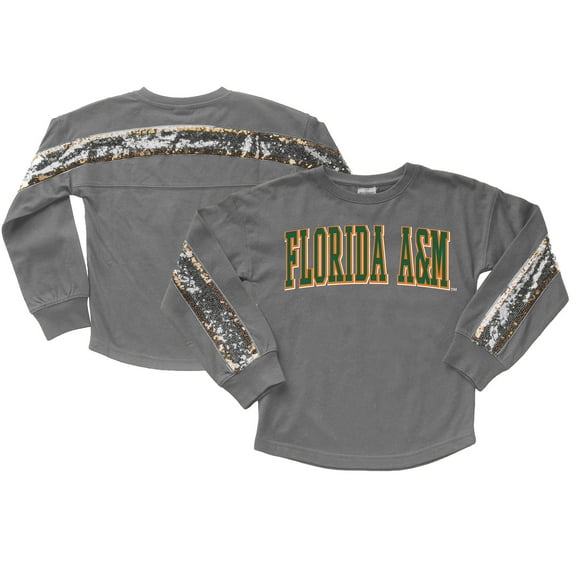 Girls Youth Gameday Couture  Gray Florida A&M Rattlers Guess Who's Back Long Sleeve T-Shirt