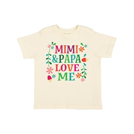 

Inktastic Mimi and Papa Love Me Gift Toddler Toddler Girl T-Shirt