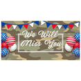 thumbnail image 2 of Camouflage Design We Will Miss You Red White Blue Banners Farewell Celebration Durable for Military Events Party Decoration, 2 of 7
