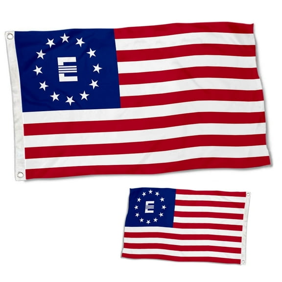 Double Sided Fallout Enclave American Flag Banner with Brass Grommets 3x5 Feet