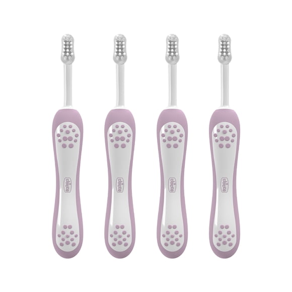 Chicco Set 4 piezas Cepillo de Dientes 6-36 Meses Lila