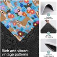 thumbnail image 3 of Basset Hound Dog and Flower Kitchen Rugs Sets Of 3,Kitchen Runner Rugs Non Skid Washable,Decorative Kitchen Floor Mats for Kitchen,Sink,Laundry,17"x30"+ 17"x47" + 17"x59", 3 of 6