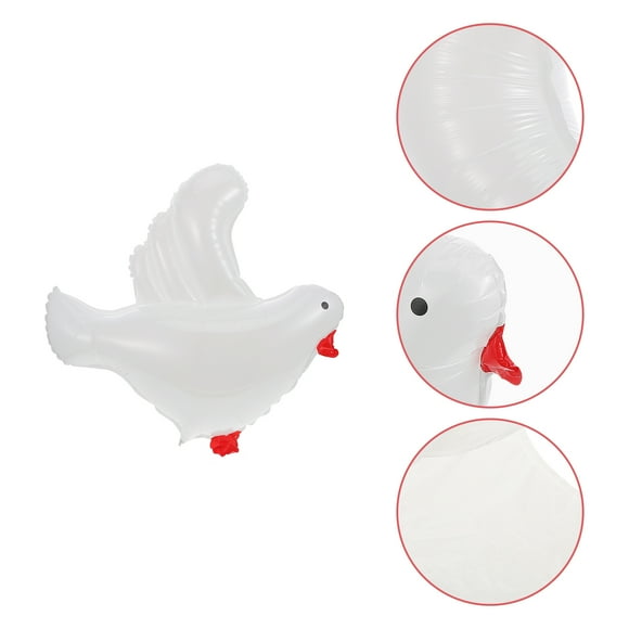 IFANLANDOR 5Pcs Dove Shape Aluminum Film Balloons for Sports Party Decoration