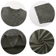 thumbnail image 4 of Mfakffe Men's Cotton T-Shirts Oversized Unisex Short Sleeves Casual Loose Wash Solid Basic Tee Tops(Army Green,2XL), 4 of 5