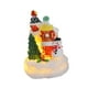 thumbnail image 5 of Casa luminosa navideña Casa navideña Decoración navideña Figura de muñeco de nieve de resina para estante Sala de estar Hogar, 5 of 9