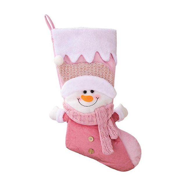 Medias de Navidad Regalo para niños Bolsa de dulces Calcetines de Papá Noel Adorno para árbol de Navidad colgante