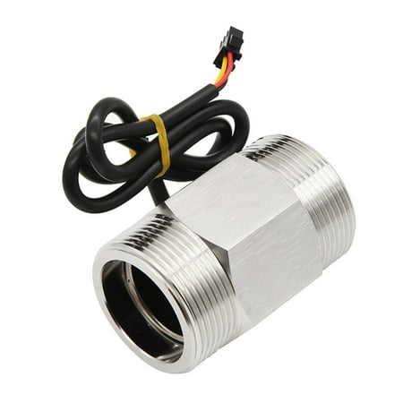 

Geeshop 1.5 Hall Effect Flow Sensor Turbine Flowmeter 5-150L/Min DN40 Water Flow Sensor Fluidmeter Counter for Garden Irrigate