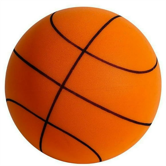 JUNWELLSilent Basketball Foam Basketball Indoor Training Ball Uncoated High-Density Foam Ball Low Noise Training Silent Basketball Indoor Quiet Uncoated Soft Basketball