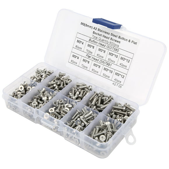 Hex Head Screws, Hex Screws, Stainless Steel Button Head Screw Screw Organizer For Office Equipment Machinery Industries Home Equipment Equipment