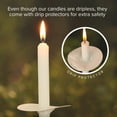 thumbnail image 3 of PYAN-Vigil White Taper Candles Bulk - 102 Church Candles with drip Protectors - White Candle, Ritual Candles, Memorial Tapered Candle, 3 of 3