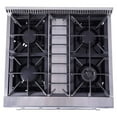 thumbnail image 4 of Thor Kitchen 30 Inch Professional 4 Burner Gas Range Oven, Stainless Steel, 4 of 11
