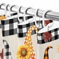 thumbnail image 6 of Shower Curtain 48"W x 72"L Fall Thanksgiving Gnome Pumpkin Linen Fabric Shower Curtains Set with Hooks Water Repellent Bathroom Curtains Machine Washable Bathroom Accessories, 6 of 6