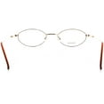 thumbnail image 4 of Womens Optical Eyewear - Oval Shape, Titanium Full Rim, Shiny Gold Harvest, 4 of 4