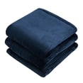 thumbnail image 1 of Electric Heated Blanket, Machine-Washable Flannel Blanket, 62" x 84" Twin Size Heated Throw Blanket with 10 Heat Levels, 8 Hours Auto Off, Overheating Protection, ETL Approved (Blue), 1 of 8