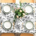 thumbnail image 3 of AnyDesign Green Flower Tablecloth Rectangle Floral Fabric Table Cloth Washable Wildflower Table Cover for Picnic Dinner Table Decoration, 60 x 102 Inch, 3 of 6