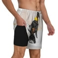 thumbnail image 3 of Haiem Dachshund Sitting In Bathtub Men'S Quick-Dry Swim Trunks: Comfortable Beach Shorts With Mesh Lining And Pockets - Ideal For Swimming And Sunbathing 3x-Large, 3 of 9