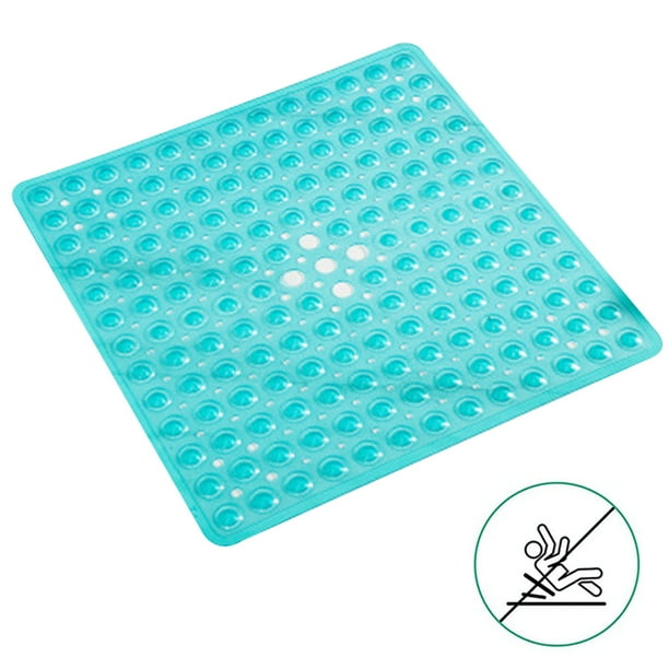 Alfombrilla Antideslizante Baño 53X53PVC-Verde Transparente Ormromra 2034808-2