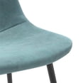 thumbnail image 3 of Pemberly Row Performance Velvet Side Chairs (Set of 2) in Ocean, 3 of 6
