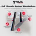 thumbnail image 2 of Titan Ramps 4' to 7' Telescoping Aluminum Wheelchair Ramp with 600 lb. Capacity, 2 of 12