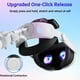 thumbnail image 2 of 10000mAh Battery Head Strap for Meta Quest 3 Quest 3S, Fast Charging VR Elite Strap Replacement, Adjustable Comfort Headband RGB Light, 2 of 7