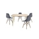 thumbnail image 1 of Comedor Murcia Rectangular 120x70 con sillas grises para 4 personas, 1 of 1