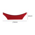 thumbnail image 3 of Real Bright Soft Car Interior Carbon Fiber Sticker DecorationRed Interior Steering Wheel Back Cover For Ford Mustang Mach-E Carbon FiberAuto Car Protection Interior Accessories, 3 of 8