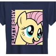 thumbnail image 3 of My Little Pony - Character Block Fluttershy - Women's Short Sleeve Graphic T-Shirt, 3 of 5