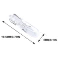 thumbnail image 3 of Riwesomey Bombilla de luz lateral de coche de cristal de 10 piezas, repuesto desmontable T5, aislamiento resistente al calor, accesorios de Bombillas para automóviles, 3 of 6