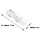 thumbnail image 3 of Riwesomey 10 piezas de bombilla de luz de coche, repuesto desmontable, interfaz T5, 12V, 1,2 W, lámpara de tablero aislante resistente al calor Bombillas para automóviles, 3 of 6