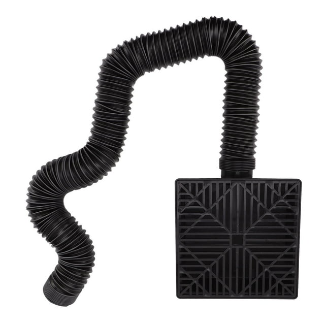Catch Basin Downspout Extension, Polypropylene Gutter Downspout Extension Black Dual Drain Holes for Rainwater Drainage