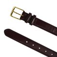 thumbnail image 2 of CTM®  Leather Gold Buckle Belt (Men's), 2 of 2