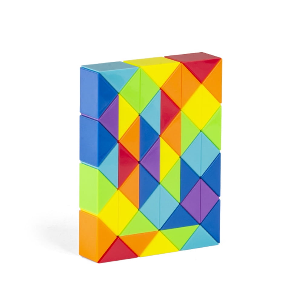 Colourful Magic Cube 72 Segments Speed Twist Snake Cube Puzzle Educational Toys 